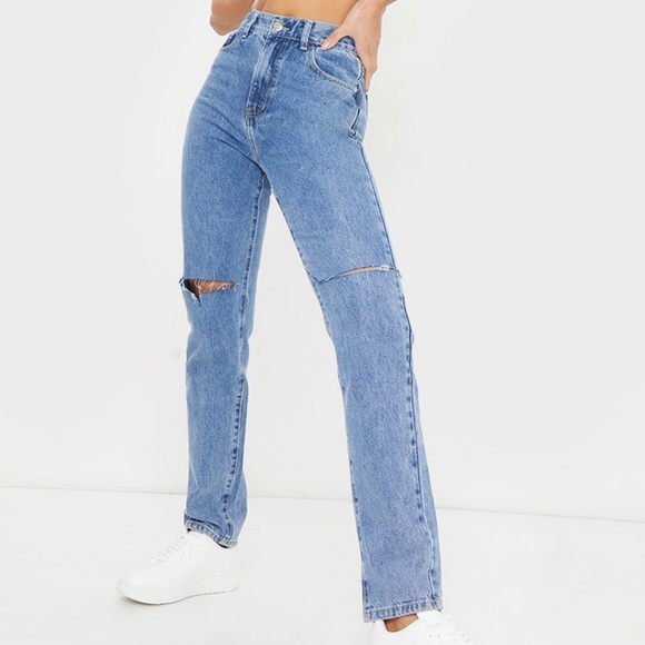 Mid Blue Wash Jeans - Picture 1 of 2